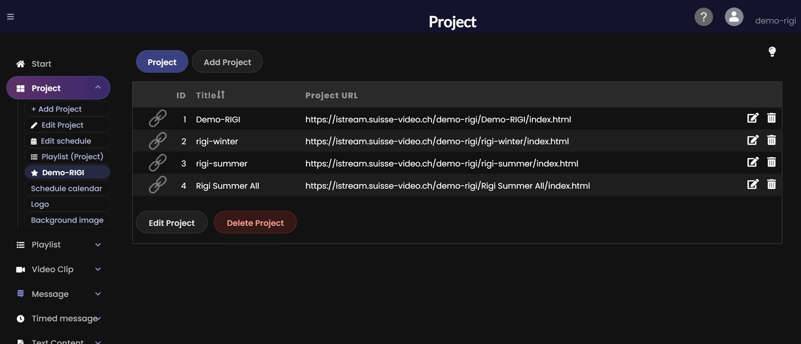Menu Project