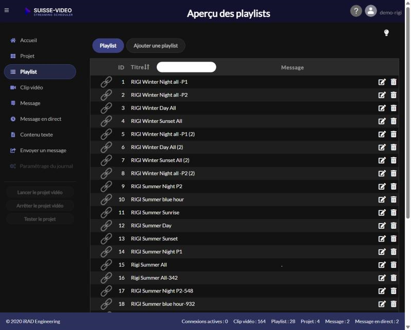 Menu Playlist