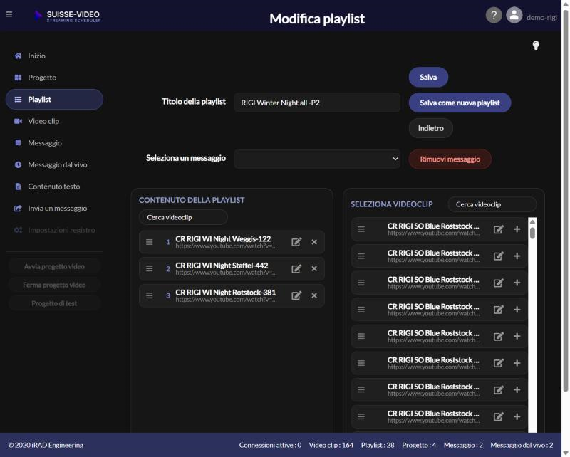 Creare una playlist